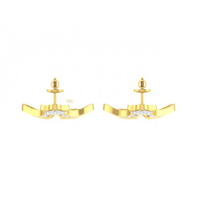 Ilsa Diamond Earrings in Gold